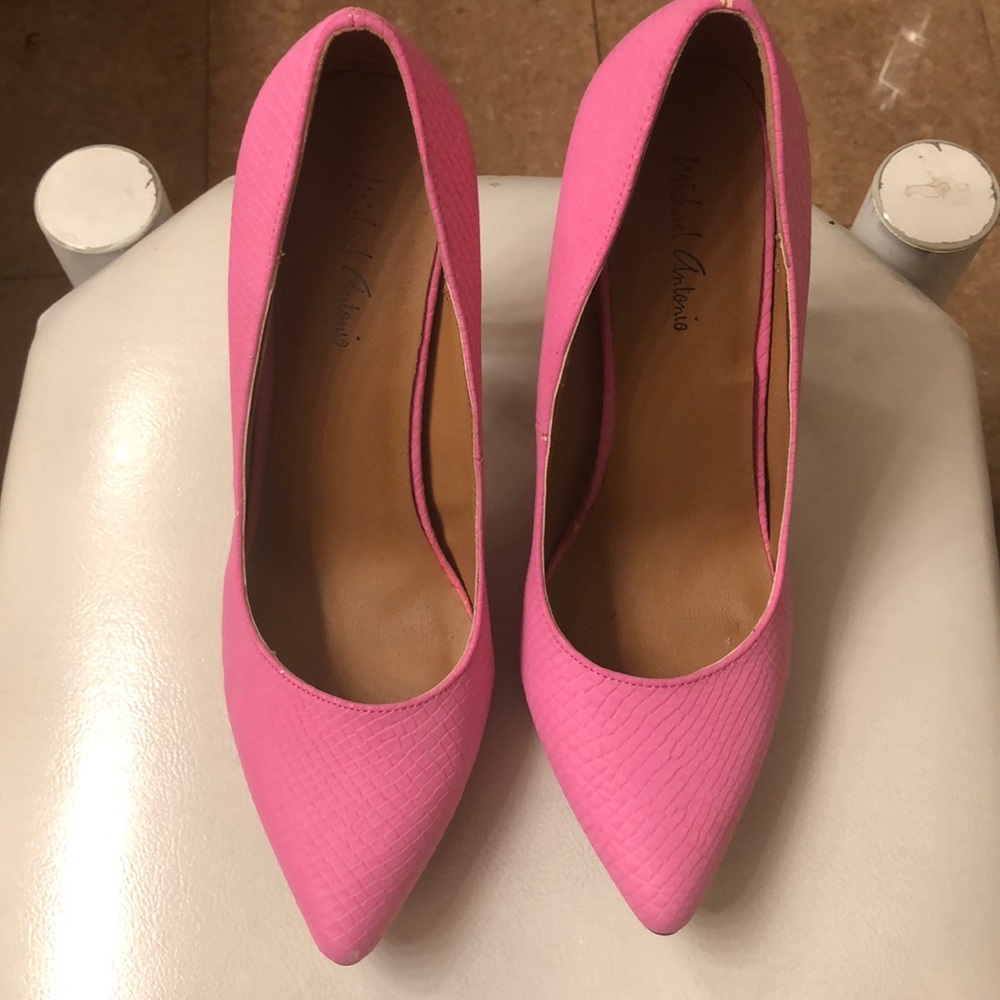 Pink Micheal Antonio Heels!
